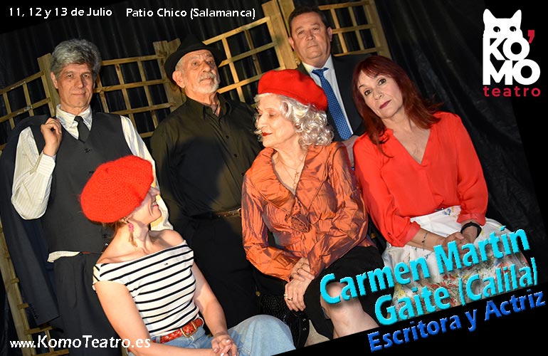 Carmen Martín Gaite (Calila), escritora y actriz (Komo Teatro). Vídeo completo en el Patio Chico